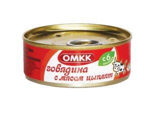 Говядина с мясом цыплят